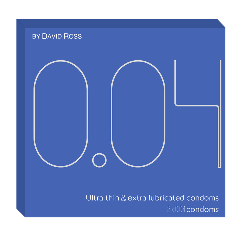 David Ross 0.04 Ultra-Thin & Extra Lubricated Condoms – Pack of 2 (CTN 48)