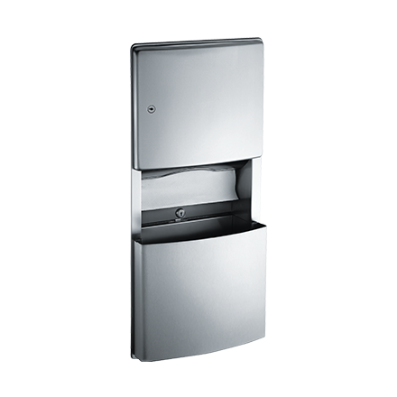 ASI JD Macdonald PAPER TOWEL DISPENSER & WASTE BIN 11.2L – ROVAL™ COLLECTION