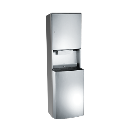 ASI JD Macdonald PAPER TOWEL DISPENSER & WASTE BIN 56L – RECESSED, ROVAL™ COLLECTION