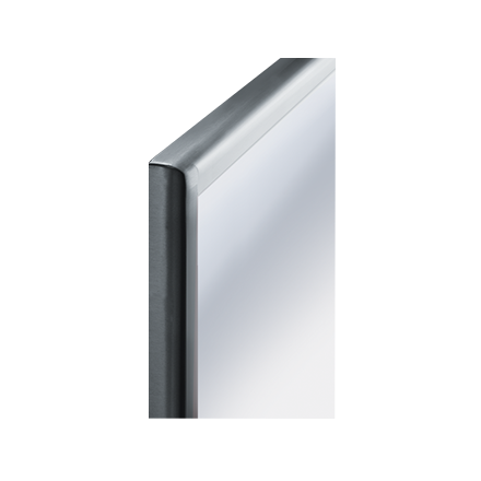 ASI JD Macdonald MIRROR, STAINLESS STEEL INTER-LOK FRAME – TEMPERED GLASS, VARIOUS SIZES, ROVAL™ COLLECTION