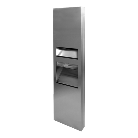 ASI JD MACDONALD 3 IN 1 PAPER TOWEL DISPENSER, HIGH-SPEED HAND DRYER & WASTE BIN – SELECT CLASSIC G2
