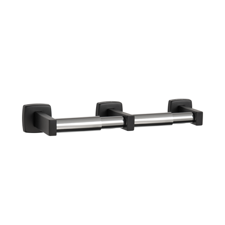 ASI JD Macdonald Toilet Paper Roll Holder (Double - Matte Black)