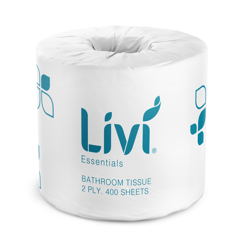 LIVI ESSENTIALS 2PLY TOILET TISSUE (CTN 48 - 400 SHEETS)