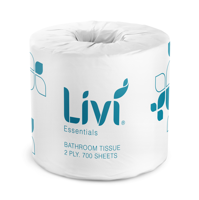 LIVI ESSENTIALS 2PLY TOILET TISSUE (CTN 48 - 700 SHEETS)