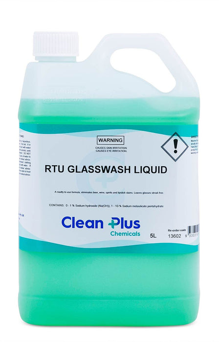 RTU Glass Wash Liquid 5L