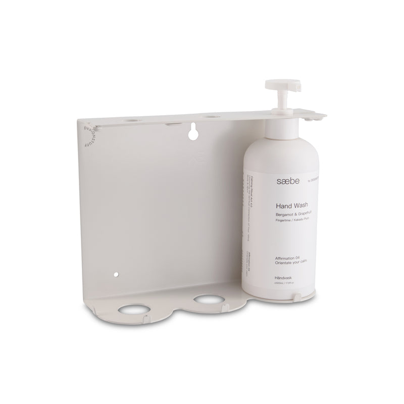 Designstuff Lockable Soap Dispenser Holder, Triple 500ml, White (17015)
