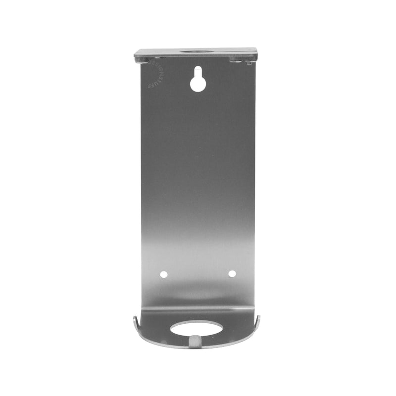 DESIGNSTUFF Lockable Soap Dispenser Holder, Single 500ml, Brushed Steel (19146)