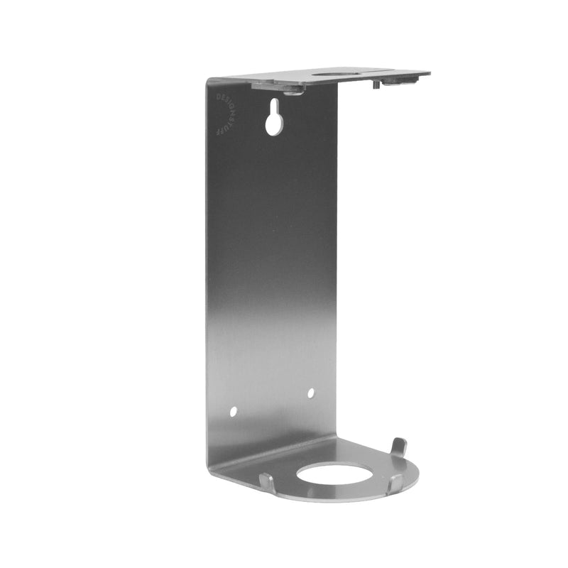 DESIGNSTUFF Lockable Soap Dispenser Holder, Single 500ml, Brushed Steel (19146)