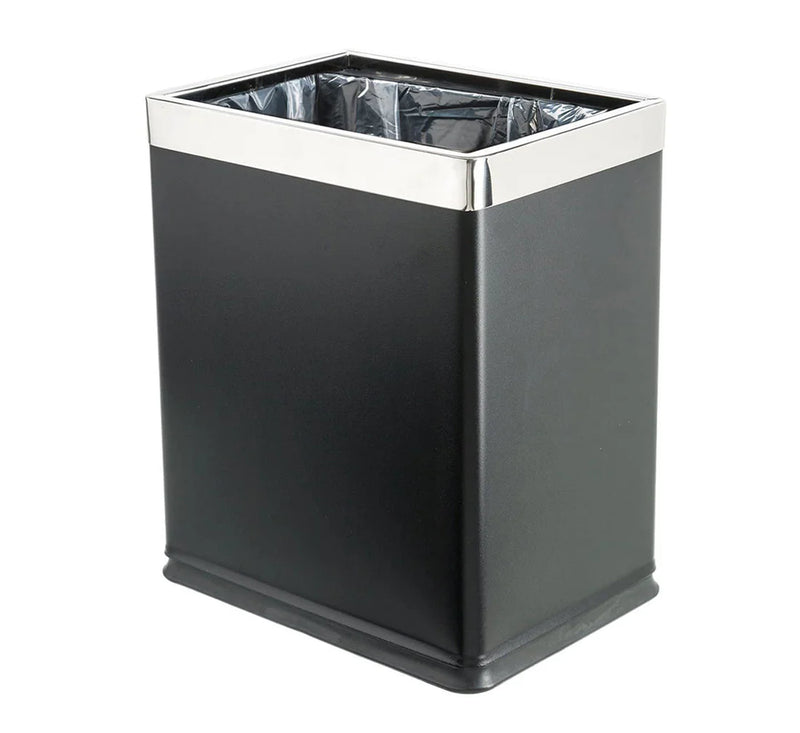 Dolphy 10 L Black Stainless Steel Dustbin | Commercial Waste Bin Australia