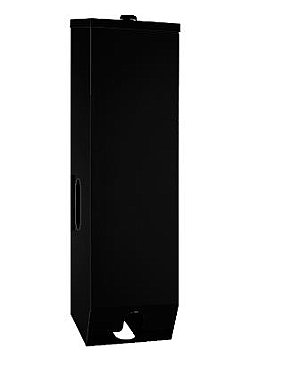 Surface Mount Triple Toilet Roll Dispenser, Lockable Matte Black
