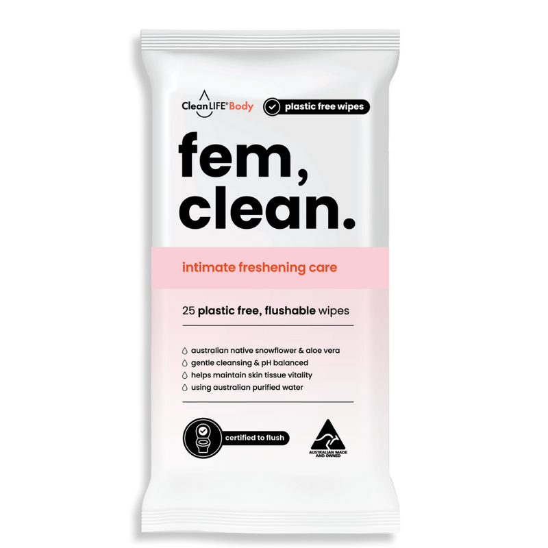 CleanLIFE Fem Clean Wipes (CTN 10)