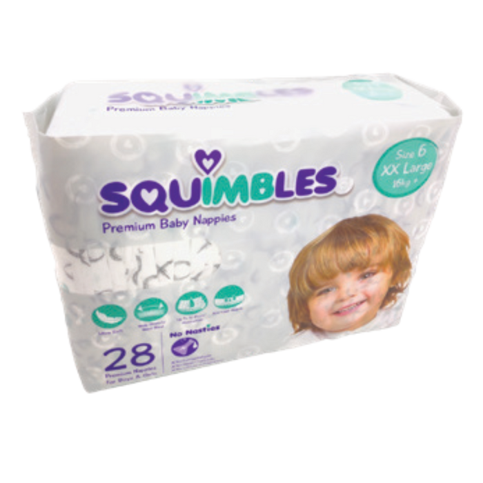 NAPPIES SQUIMBLES PREMIUM S-6 XXL  16+KG CTN112