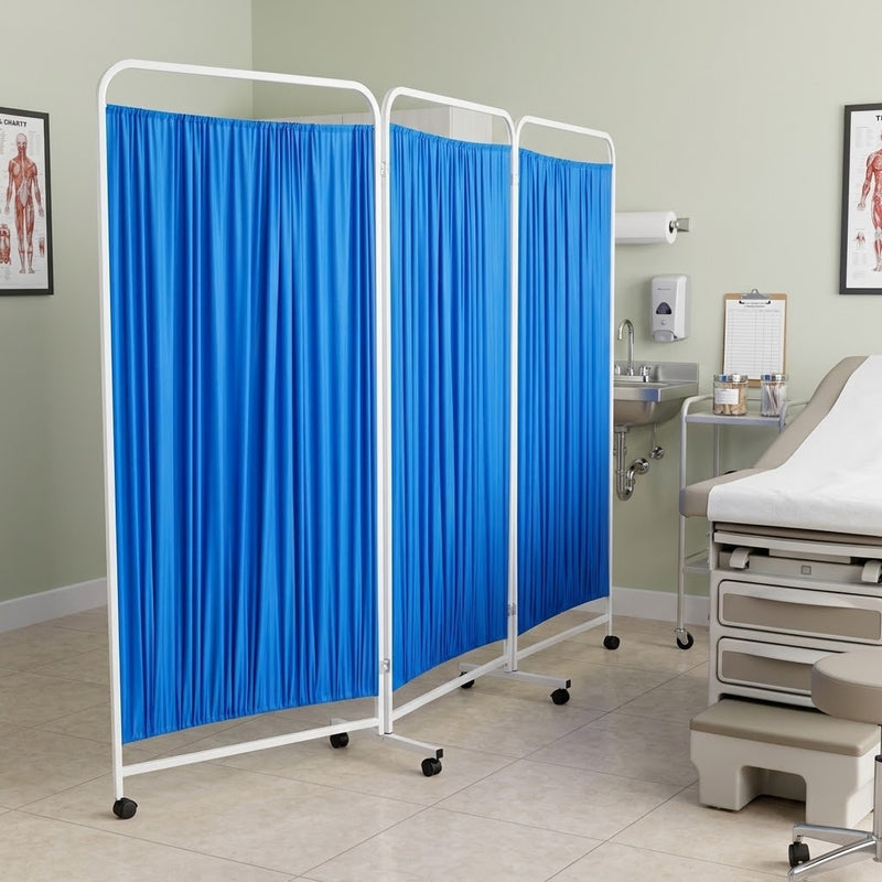 3-Panel Mobile Privacy Screen 219 x 180 x 15cm