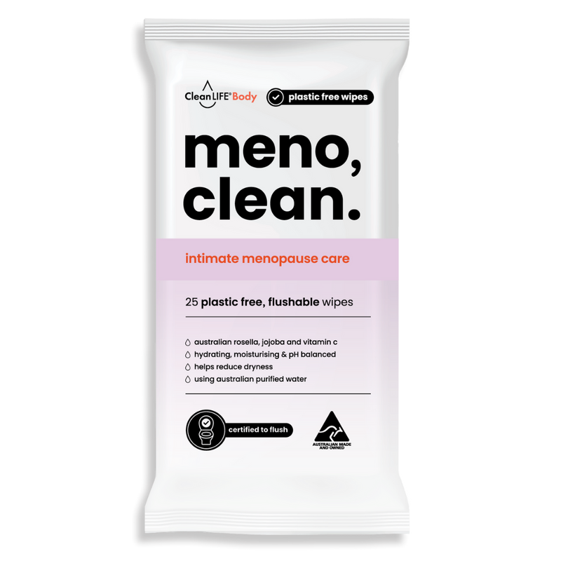 CleanLIFE Meno Clean Intimate Wipes – Menopause Care (CTN 10)