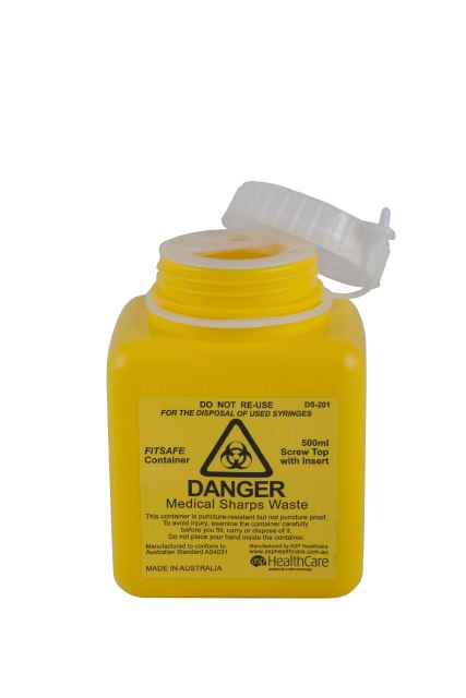 FITSAFE™ Container 500ml Screw Top with Insert