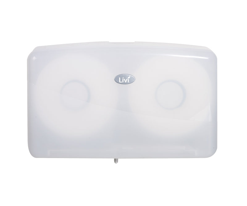 LIVI DOUBLE JUMBO TOILET ROLL DISPENSER (5505)