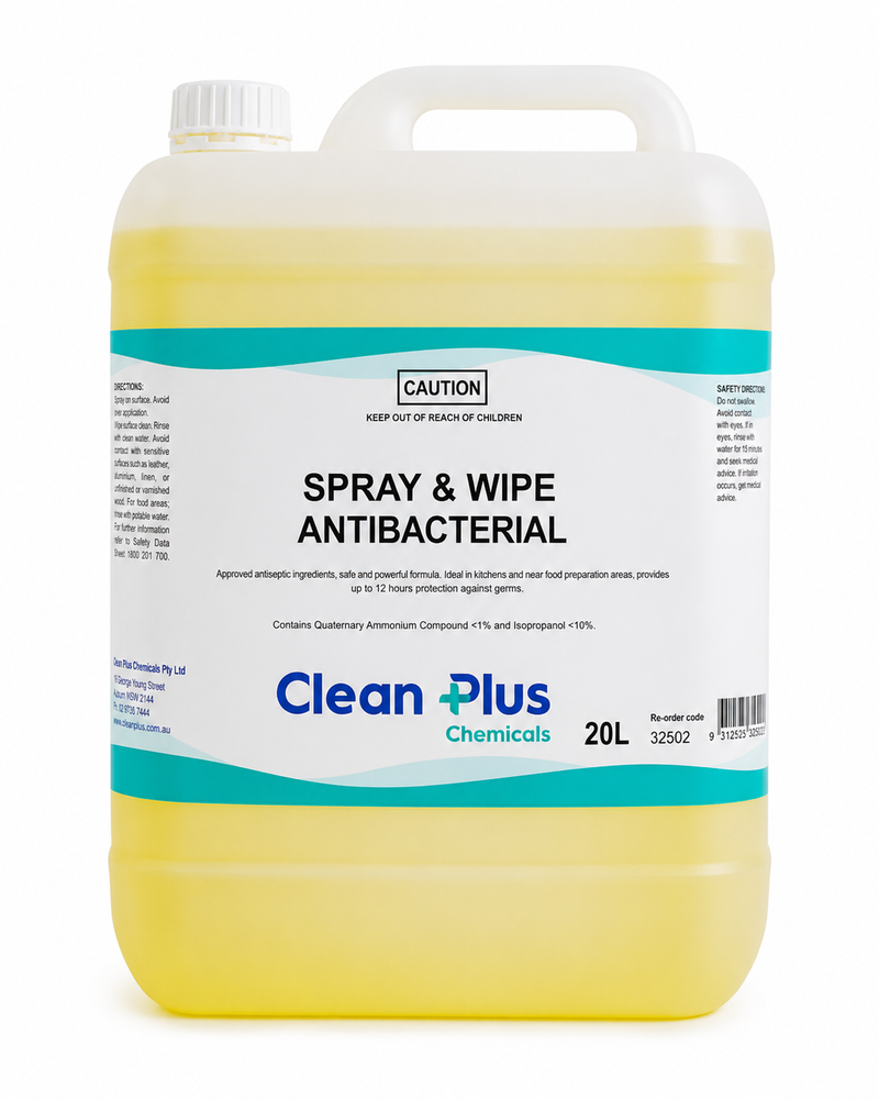 Spray and Wipe Antibacterial 20L | Commercial Surface Cleaner