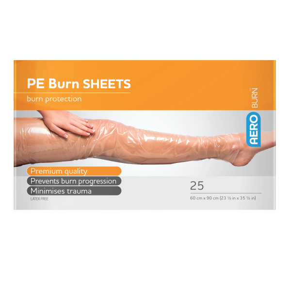 AEROBURN Polyethylene Burn Sheet 60 x 90cm Box/25