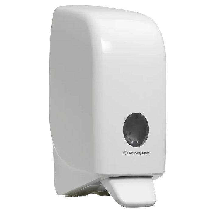 Aquarius™ Manual Hand Cleanser Dispenser 6948 - 1 x White Wall Mounted Hand Wash Dispenser (Suitable for 1 Litre Refills)