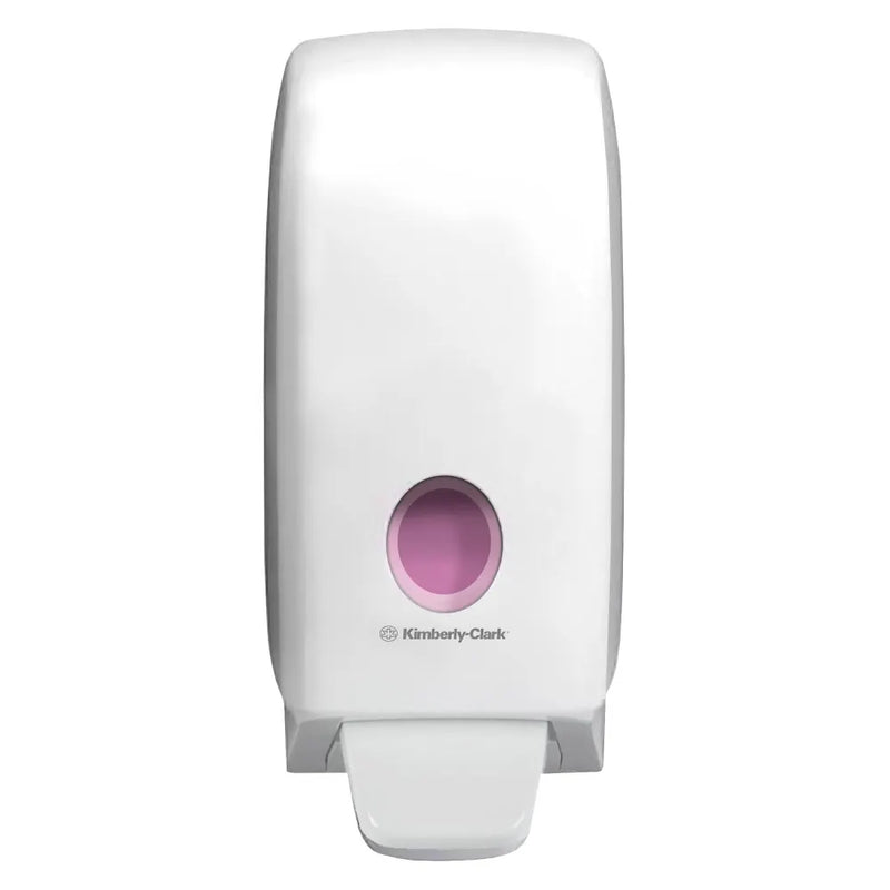 Aquarius™ Manual Hand Cleanser Dispenser 6948 - 1 x White Wall Mounted Hand Wash Dispenser (Suitable for 1 Litre Refills)