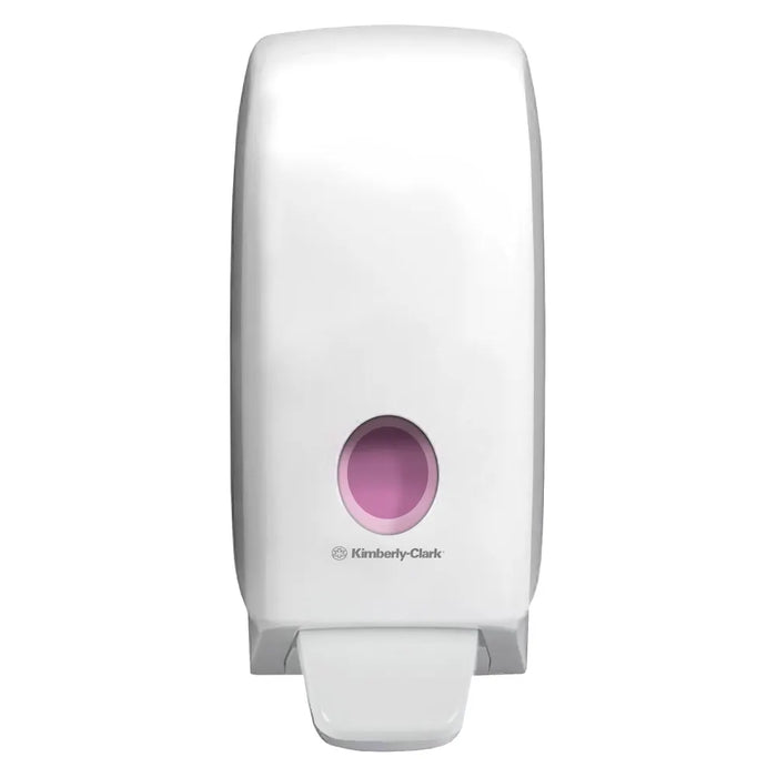 Aquarius™ Manual Hand Cleanser Dispenser 6948 - 1 x White Wall Mounted Hand Wash Dispenser (Suitable for 1 Litre Refills)