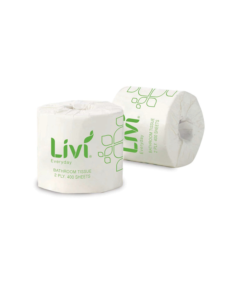 LIVI EVERYDAY/BASICS 2PLY TOILET TISSUE (CTN 48 - 400 SHEETS)