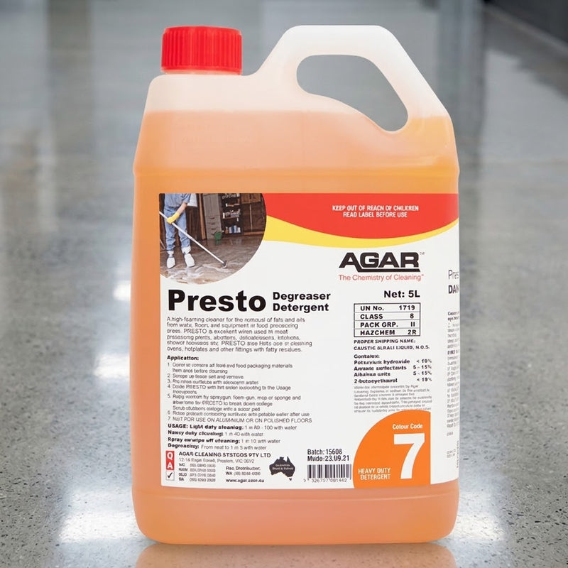 AGAR Presto Degreaser (5L)