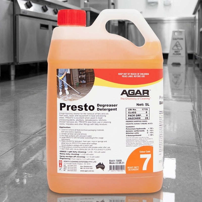 AGAR Presto Degreaser (5L)