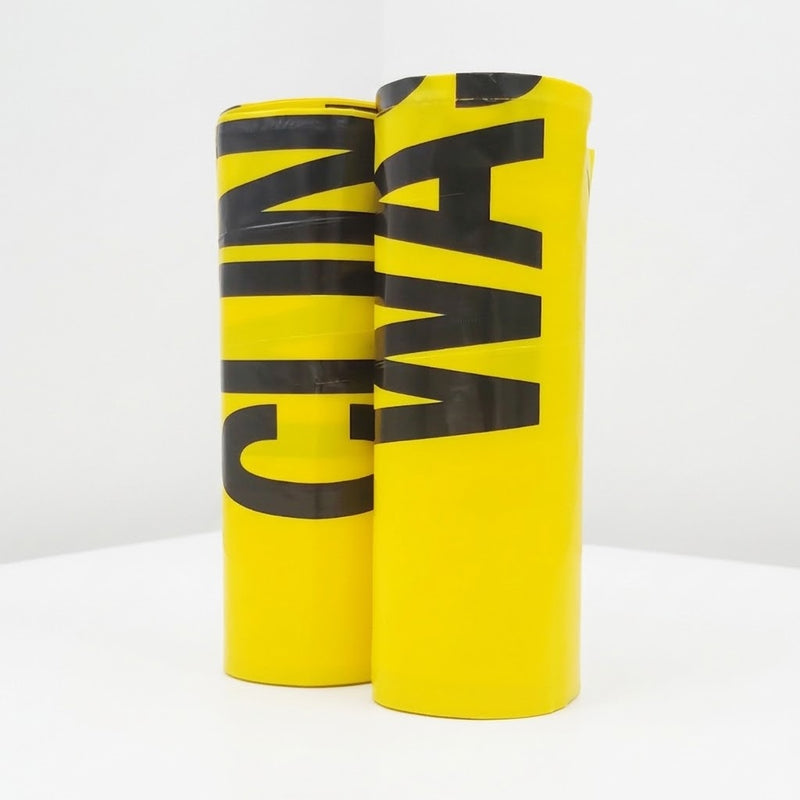 120L Yellow Clinical Waste Bags Roll, 10 Bags
