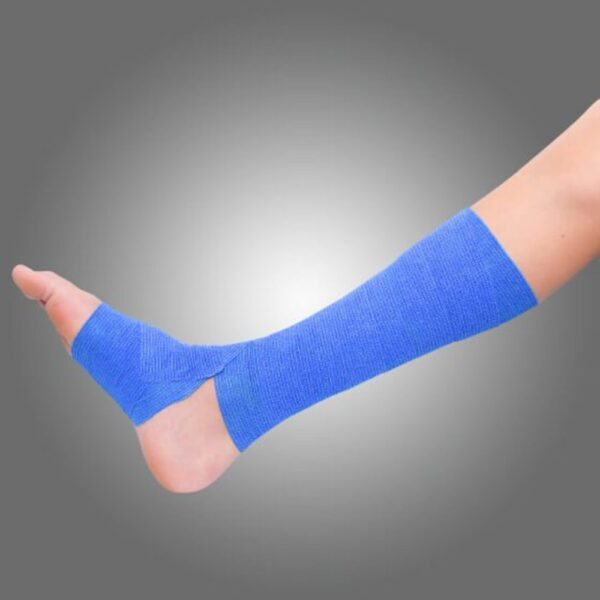 AEROBAN Blue Cohesive Bandage 2.5cm x 4.5M Wrap/12