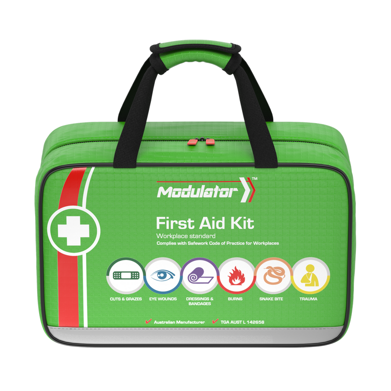 Star Hygiene Modulator Portable Green First Aid Kit Bag | Workplace & Vehicle First Aid Solution