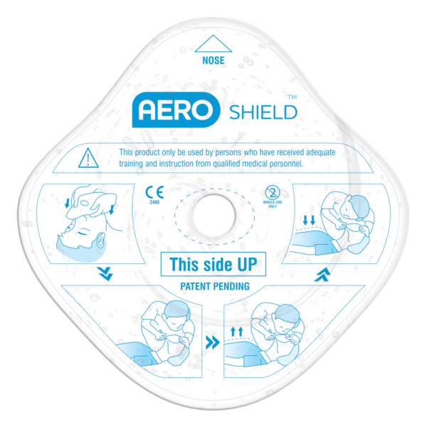 AEROSHIELD Disposable Face Shield with one-way valve