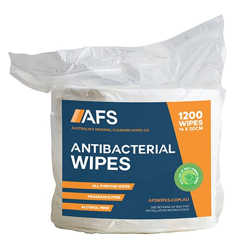 AFS Disinfectant Wipes Cartons - 4 x 1200 Sheet Wipe Rolls per Carton