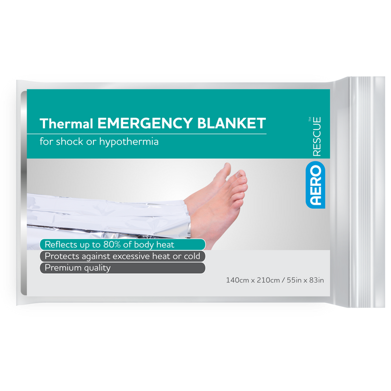 AERORESCUE Thermal Blanket 140 x 210cm Bag/100