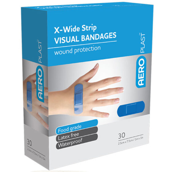 AEROPLAST Premium Visual Strip 7.5 x 2.5cm Box/30