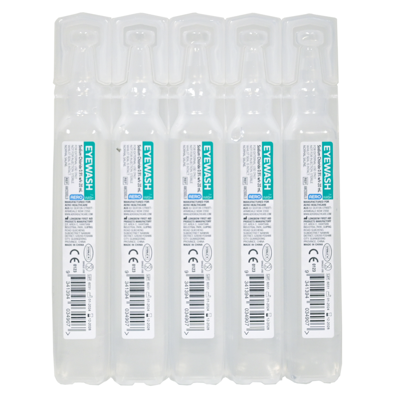 AEROWASH Sodium Chloride Eyewash Ampoule 20ml Carton / 250