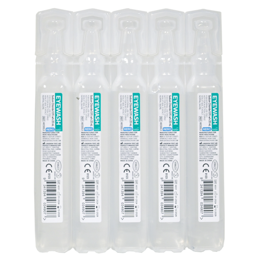AEROWASH Sodium Chloride Eyewash Ampoules 20mL – Carton of 250