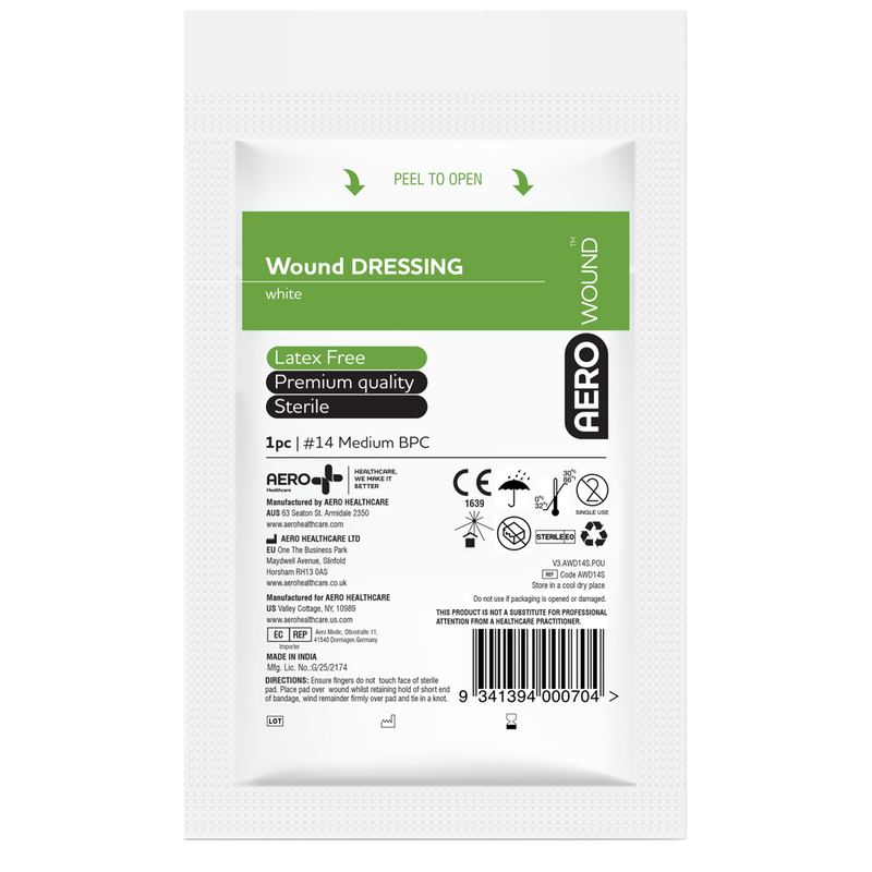 Aerowound #14 Wound Dressing 12 x 12cm | Sterile Dressing Pack of 12