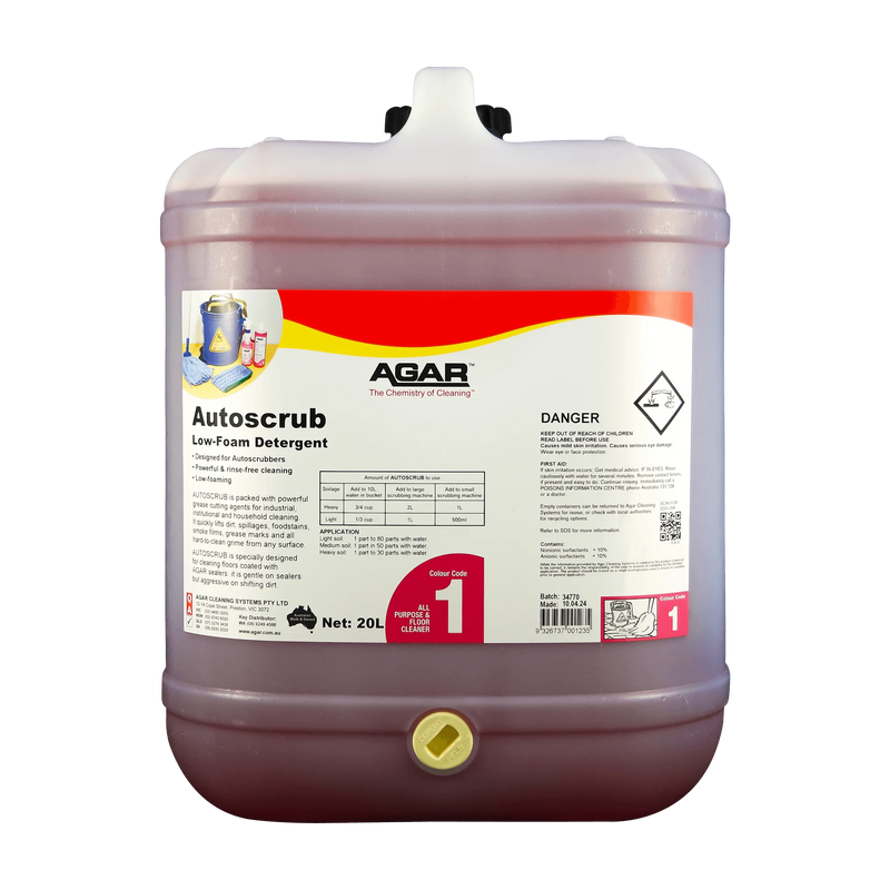 Agar Autoscrub Floor Cleaner – Low-Foaming Industrial Detergent