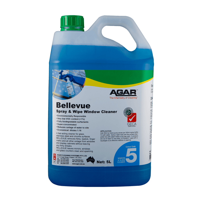 AGAR Bellevue Spray & Wipe Window Cleaner (5L)