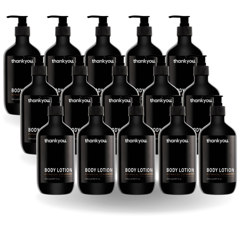 Thankyou Amenities Body Lotion 500ml x15 - Botanical Cedarwood