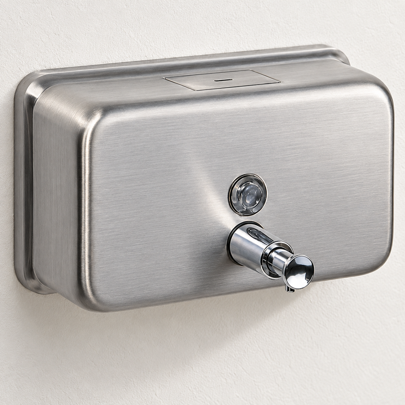 Stainless Steel Soap Dispenser - Horizontal