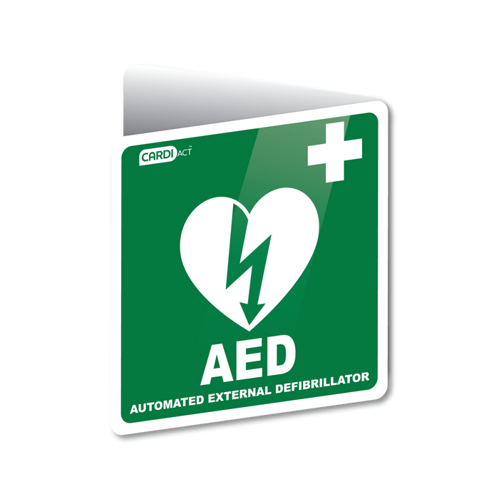 Aero Healthcare AED Wall Sign (Angle Bracket)
