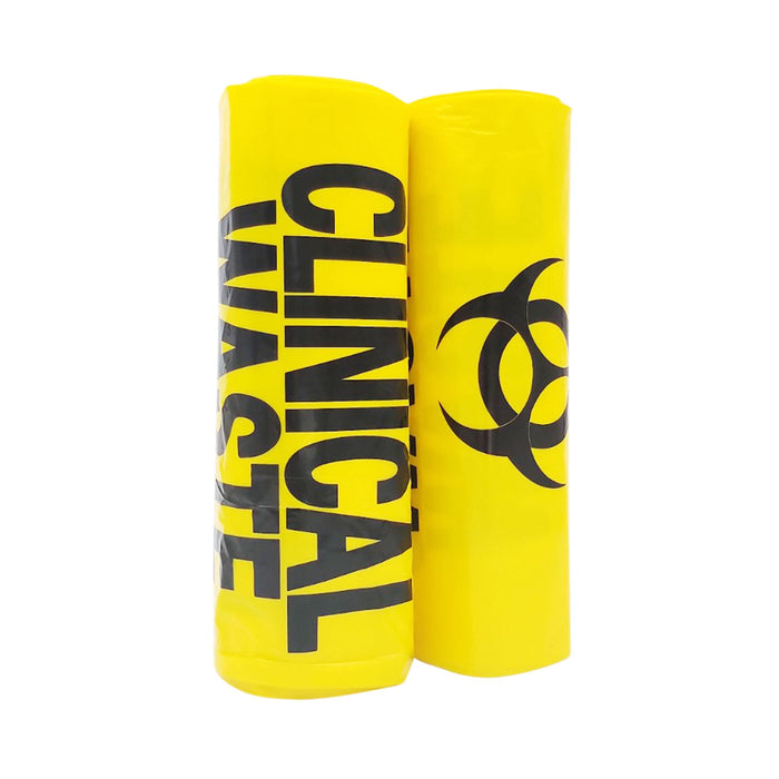 240L Yellow Clinical Waste Bags Roll, 10 Bags