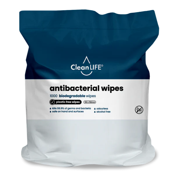 Antibacterial Refill Wipes – Australian Made, Plastic-Free, 4000 Wipes per Carton | Eco-Friendly Commercial Cleaning Wipes