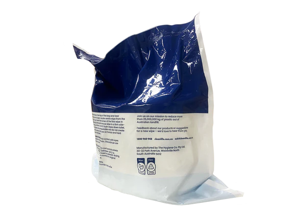 Antibacterial Refill Wipes – Australian Made, Plastic-Free, 4000 Wipes per Carton | Eco-Friendly Commercial Cleaning Wipes
