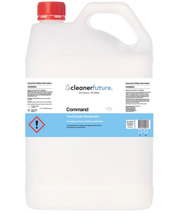 Cleaner Future Command Food Grade Disinfectant (Ready to Use – 5L)