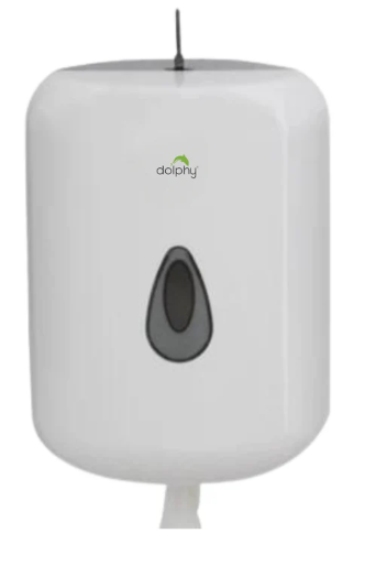 Dolphy Centre Pull Paper Towel Dispenser – White Wall Mount Australia