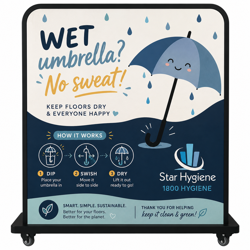 Custom Branding - Umbrella Dryers Full Wrap