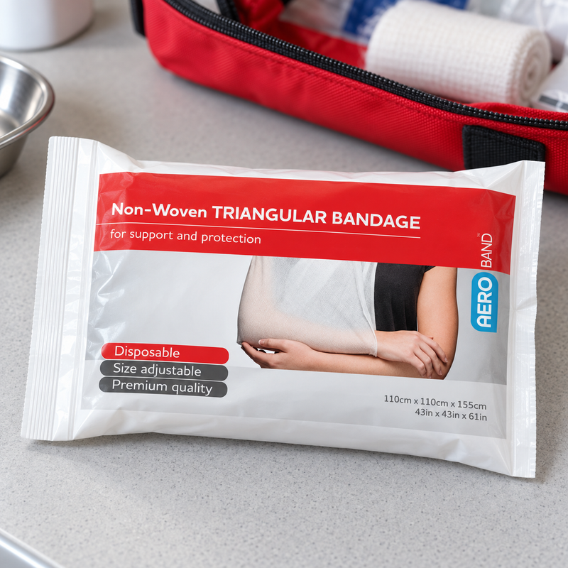 AEROBAND Non-Woven Triangular Bandage 110 x 110 x 155cm – Bag of 10